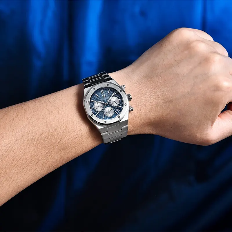 Pagani Design Royal Oak Chronograph Blue Dial Men's Watch- PD-1707